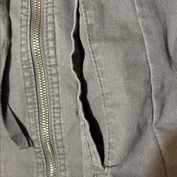 A New Day Olive Green Sleeveless Cargo Utility Zippered Vest Size M - Picture 5 of 11